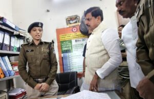 मुख्यमंत्री डॉ. यादव ने एमजी रोड़ थाने का किया औचक निरीक्षण