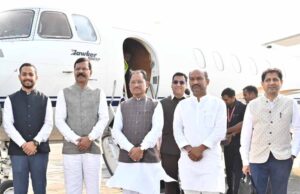 मुख्यमंत्री ने स्टेट हैंगर से विमान परिचालन सेवा का किया शुभारंभ