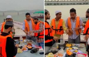 वाराणसी में नाव पर इफ्तार बना विवाद, गंगा में हड्डी फेंकने पर 14 लोग गिरफ्तार
