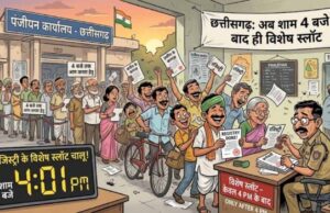 छत्तीसगढ़ में रजिस्ट्री के नियम बदले: अब शाम 4 बजे के बाद मिलेंगे स्पेशल अपॉइंटमेंट स्लॉट