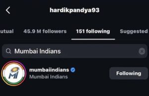 हार के बाद Hardik Pandya ने MI को किया Unfollow? सोशल मीडिया पर मचा बवाल