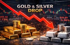 Gold-Silver Crash: अमेरिका के एक फैसले से धड़ाम हुए दाम, चांदी ₹16,500 टूटी; सोना भी फिसला