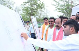 उप मुख्यमंत्री अरुण साव का बस्तर में निर्माण कार्यों का निरीक्षण जारी