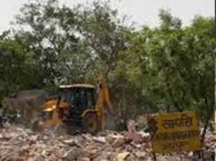 अवैध कब्जे पर बड़ी कार्रवाई, बिल्डर के निर्माण पर चला बुलडोजर, करोड़ों की जमीन मुक्त