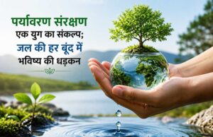 पर्यावरण संरक्षण एक युग का संकल्प; जल की हर बूंद में भविष्य की धड़कन