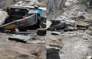 लाहौल-स्पीति में दर्दनाक हादसा, टाटा सूमो पर पहाड़ गिरा, 13 लोगों की मौत