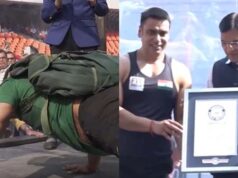 41 साल के रोहताश चौधरी ने 847 पुश-अप लगाकर बनाया गिनीज वर्ल्ड रिकॉर्ड