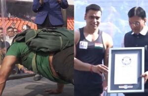 41 साल के रोहताश चौधरी ने 847 पुश-अप लगाकर बनाया गिनीज वर्ल्ड रिकॉर्ड