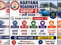 हरियाणा रोडवेज में ग्रुप-डी के 460 पदों पर भर्ती, 25 डिपो में मिलेगी तैनाती; जानें योग्यता