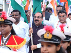 देशभक्ति से ओतप्रोत अप्रतिम उत्साह के साथ निकली तिरंगा यात्रा, उप मुख्यमंत्री अरुण साव हुए शामिल