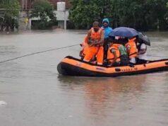 सतना-चित्रकूट में बारिश का कहर! घर-दुकानों में घुसा पानी, सड़कों पर चली नाव