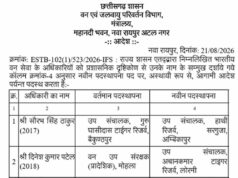 CG वन विभाग में बड़े पैमाने पर तबादले, कई वन मंडलाधिकारियों को मिली नई जिम्मेदारी