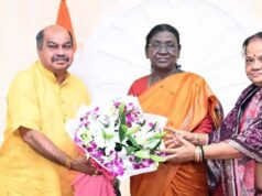 CG विधायक पुरंदर ने राष्ट्रपति मुर्मू को दिया नुआखाई पर्व का निमंत्रण