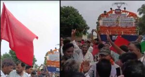मुरैना के कैलारस स्टेशन पर हाई-वोल्टेज ड्रामा, मेमू ट्रेन के उद्घाटन में पूड़ी-सब्जी के लिए मची लूट