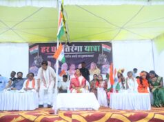 मंत्री लक्ष्मी राजवाड़े के नेतृत्व में सूरजपुर जिले में निकलीं भव्य तिरंगा यात्राएं
