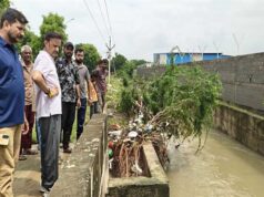 उप मुख्यमंत्री ने जलमग्न क्षेत्रों का दौरा कर स्थिति का लिया जायजा