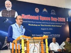अंतरिक्ष विज्ञान का अंतिम उद्देश्य समाज के बेहतर भविष्य का निर्माण : वैज्ञानिक त्रिवेदी