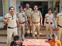 घातक तलवार और चाकू लेकर घूम रहे दो आरोपी कुठला पुलिस के हत्थे चढ़े, आर्म्स एक्ट के तहत हुई कार्रवाई, न्यायालय ने दोनों को भेजा जेल