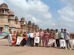 ग्वालियर किले पर चला स्वच्छता अभियान, NSS स्वयंसेवकों ने किया श्रमदान