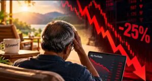 Stock Market Crash: खुलते ही शेयर बाजार में हाहाकार, निफ्टी 23,000 के नीचे