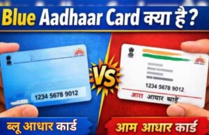 नीला और सफेद आधार कार्ड में क्या है अंतर? जानें बाल आधार के नियम और बायोमेट्रिक अपडेट की उम्र
