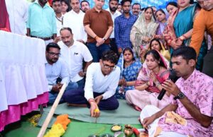 कोड़ातराई में 1.21 करोड़ रुपये की लागत से बनेगा पीएम स्कूल भवन, वित्त मंत्री ओ.पी. चौधरी ने किया भूमिपूजन