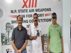 मध्यप्रदेश पुलिस के निरीक्षक राकेश कुमार कुशवाह ने राज्य स्तरीय निशानेबाजी प्रतियोगिता में जीता रजत पदक