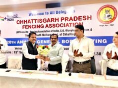 छ.ग. फेंसिंग एसोसिएशन की 20वीं वार्षिक आमसभा एवं महत्वपूर्ण बैठक संपन्न