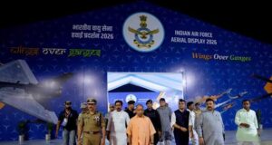 मुख्यमंत्री योगी ने किया नमो घाट पर एयर शो की तैयारियों का स्थलीय निरीक्षण