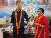 छत्तीसगढ़ की युवती ने नीदरलैंड के युवक से की शादी, जांजगीर कलेक्टर ऑफिस में रचाया विवाह