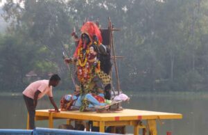 भोपाल में दुर्गा मूर्ति विसर्जन के लिए 7 घाटों पर इंतजाम, क्रेन और गोताखोर तैनात