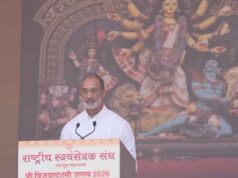 RSS को हिंदुत्व की बढ़ती धमक का श्रेय, विजयादशमी उत्सव में बोले संजय गुप्त