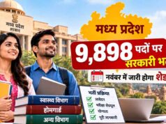 MP में 9,898 सरकारी पदों पर भर्ती का मौका, नवंबर में जारी होगा शेड्यूल