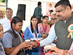 शिक्षा मंत्री गजेन्द्र यादव ने स्कूलों में साईंश्योर न्यूट्रिशन पायलट प्रोजेक्ट का किया शुभारंभ