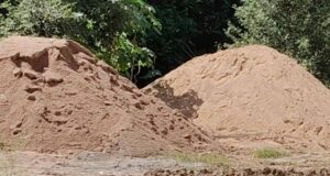 चंबल से रेत उत्खनन पर रोक के दावे खोखले, कलेक्टर कार्यालय के पीछे निर्माण में रेत के इस्तेमाल का आरोप