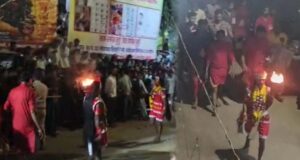 खप्पर यात्रा में आधी रात तलवार लेकर निकलीं देवी, डिप्टी CM विजय शर्मा ने किए दर्शन