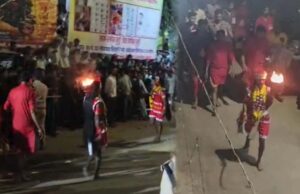खप्पर यात्रा में आधी रात तलवार लेकर निकलीं देवी, डिप्टी CM विजय शर्मा ने किए दर्शन