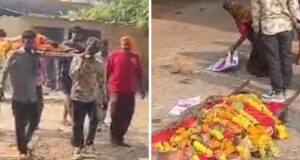 गुना में शव घर ले जाने से रोका, अस्पताल के बाहर सजानी पड़ी अर्थी