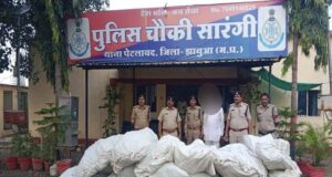 मध्यप्रदेश पुलिस की अवैध मादक पदार्थो के विरूद्ध बड़ी कार्रवाई
