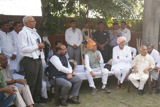 करनाल में कृषि मंत्री शिवराज सिंह चौहान का किसानों से संवाद